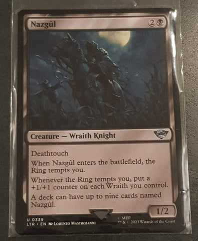Magic the Gathering Lord of the Rings Nazgul LTR #339 Trading Card
