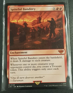 Magic the Gathering Lord of the Rings Spiteful Banditry LTR #149 Trading Card