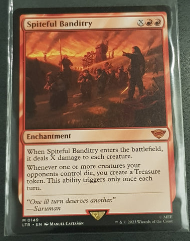 Magic the Gathering Lord of the Rings Spiteful Banditry LTR #149 Trading Card