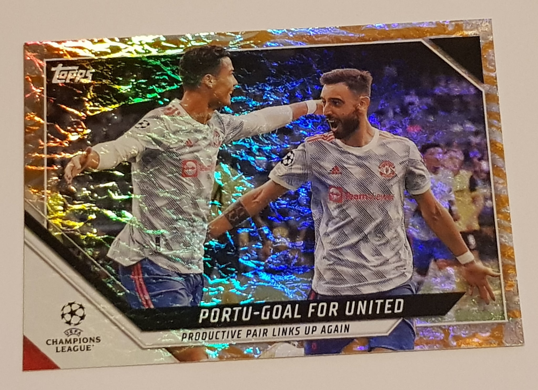 2021-22 Topps UEFA Champions League Jade Edition Portu-Goal Cristiano Ronaldo #128 Year of the Tiger Parallel /75 Trading Card