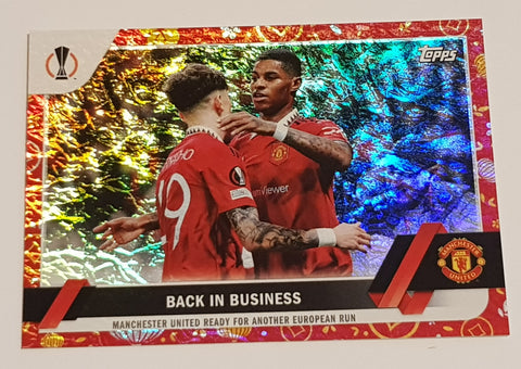 2022-23 Topps UEFA Club Competitions Jade Edition Back in Business #163 Chinese New Year Parallel /150 Trading Card