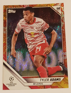 2021-22 Topps UEFA Champions League Jade Edition Tyler Adams #95 Chinese New Year Parallel /125 Trading Card