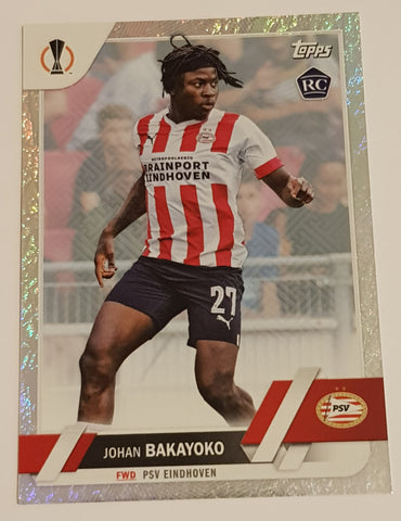 2022-23 Topps UEFA Club Competitions Jade Edition Johan Bakayoko #126 Year of the Rabbit Parallel /99 Rookie Card