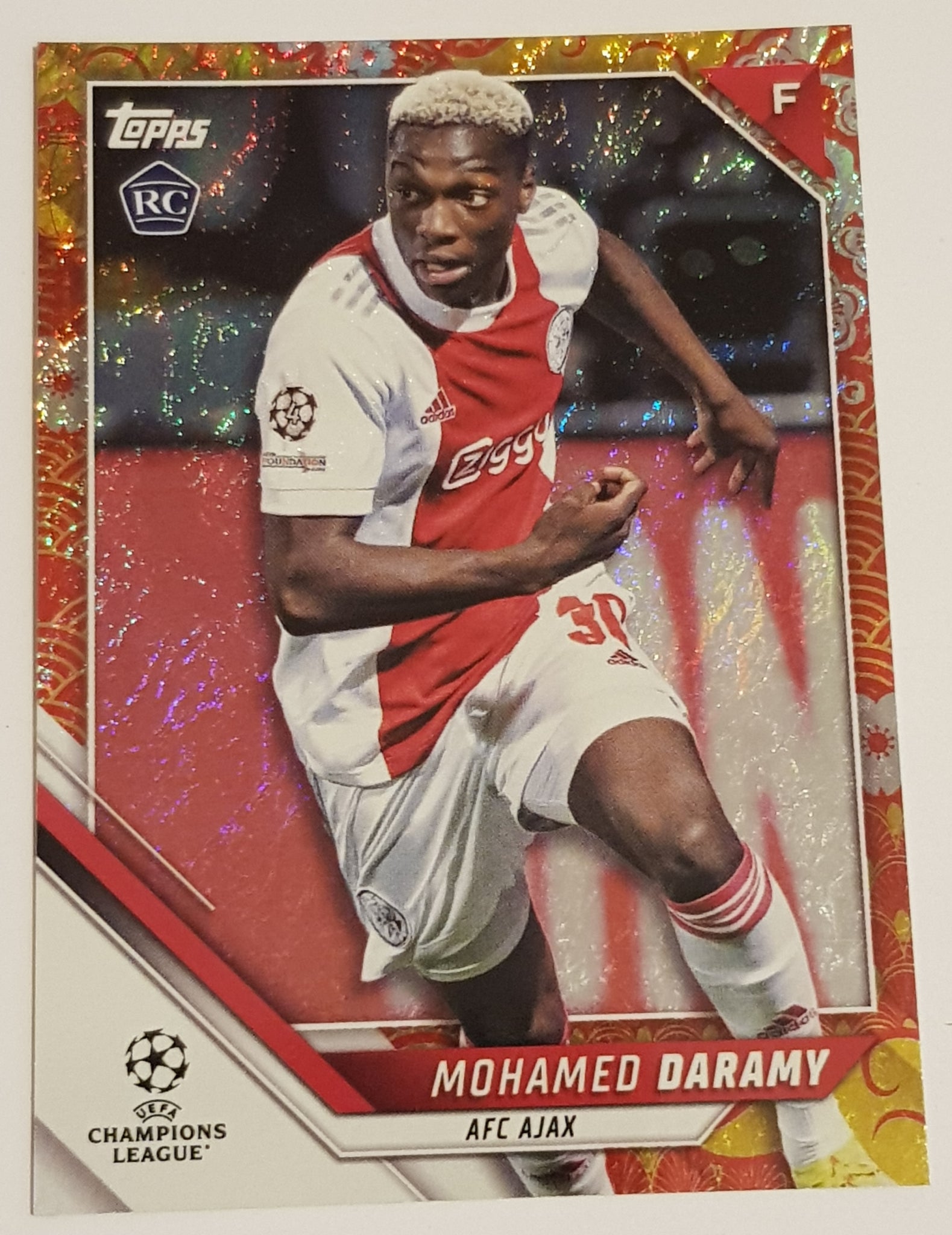 2021-22 Topps UEFA Champions League Jade Edition Mohamed Daramy #28 Chinese New Year Parallel /125 Rookie Card