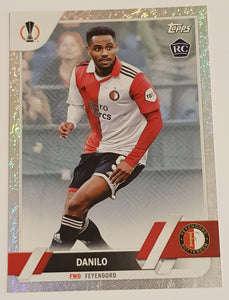 2022-23 Topps UEFA Club Competitions Jade Edition Danilo #13 Year of the Rabbit Parallel /99 Rookie Card