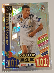 2017-18 Topps Match Attax 100 Club Cristiano Ronaldo #428 Trading Card