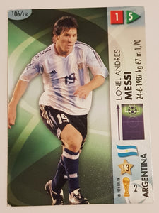 Panini Goaaal! 2006 FIFA World Cup #106 Lionel Messi Rookie Card