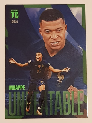 2022-23 Panini Top Class Kylian Mbappe Unbeatable #264 Green Parallel Trading Card