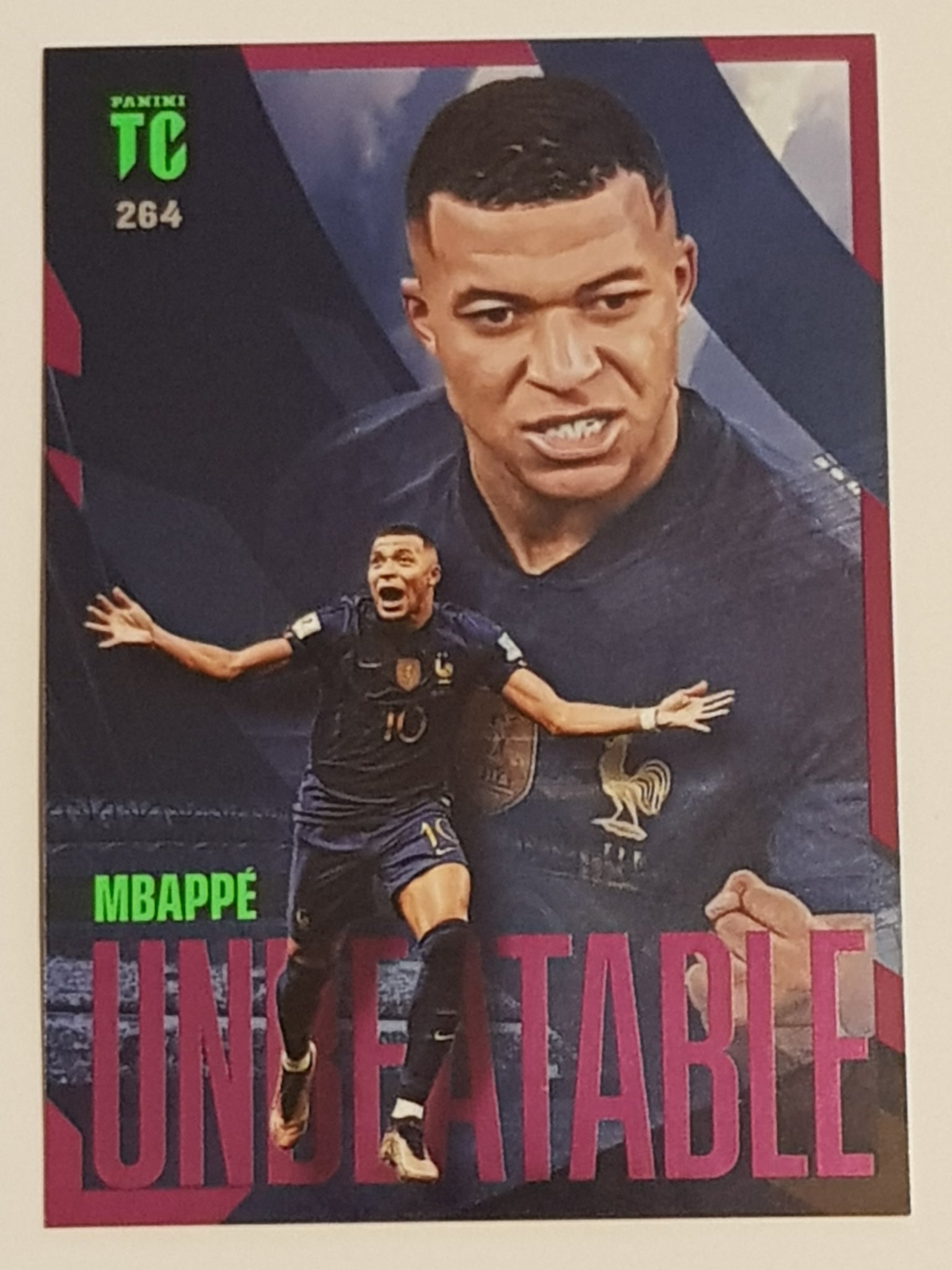 2022-23 Panini Top Class Kylian Mbappe Unbeatable #264 Purple Parallel Trading Card