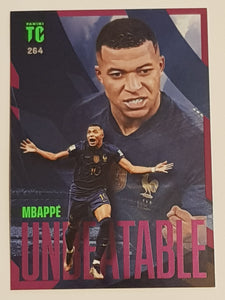 2022-23 Panini Top Class Kylian Mbappe Unbeatable #264 Purple Parallel Trading Card