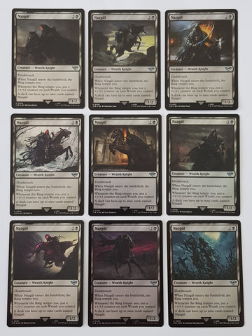Magic the Gathering Lord of the Rings Nazgul LTR Foil Trading Card Set