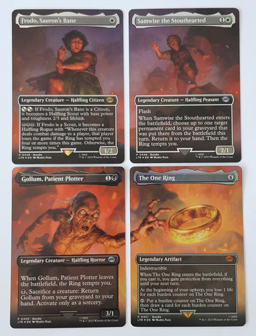 Magic the Gathering Lord of the Rings The One Ring LTR #P448-P451 Foil Trading Card (Bundle Pack Promo Set)
