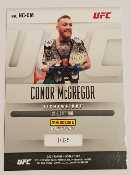 2021 Panini Instant UFC History of Champions Conor McGregor #HC-CM Trading Card