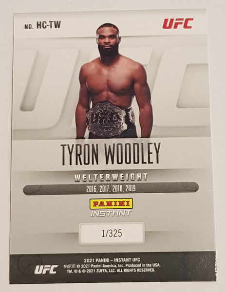 2021 Panini Instant UFC History of Champions Tyron Woodley #HC-TW Trading Card