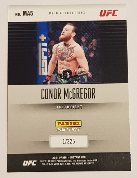 2021 Panini Instant UFC Main Attractions Conor McGregor #MA5 Trading Card