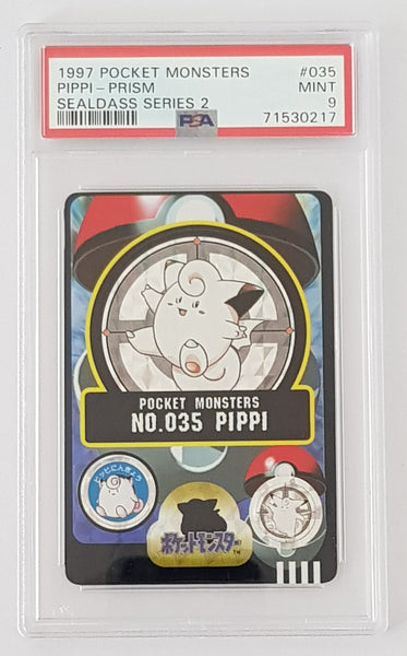 1997 pocket monsters 1997 Sealdass Series Pocket Monsters (Pokemon) Pippi #035 PSA 9 Prism – Rotterdam Comics