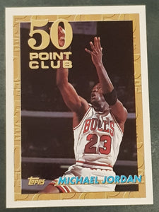 1992-93 Topps Michael Jordan 50 Point Club #64 Trading Card