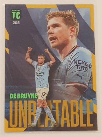 2022-23 Panini Top Class Kevin de Bruyne Unbeatable #265 Orange Parallel Trading Card