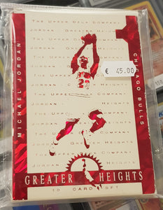 1996-97 Upper Deck Michael Jordan Greater Heights Jumbo Trading Card Set