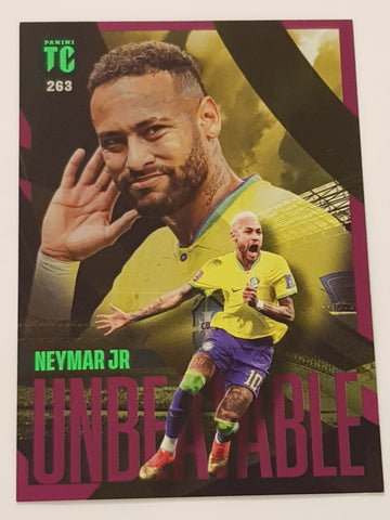 2022-23 Panini Top Class Neymar Jr. Unbeatable #263 Purple Parallel Trading Card