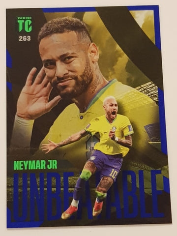 2022-23 Panini Top Class Neymar Jr. Unbeatable #263 Blue Parallel Trading Card