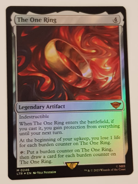 Magic the Gathering Lord of the Rings The One Ring LTR #246 Foil Trading Card