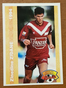 1994 Panini U.N.F.P Football Cards Zinedine Zidane #155 Trading Card