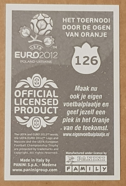 Panini UEFA Euro 2012 Poland - Ukraine Italy Team Badge #126 Silver Foil Sticker (AH Promo Version)