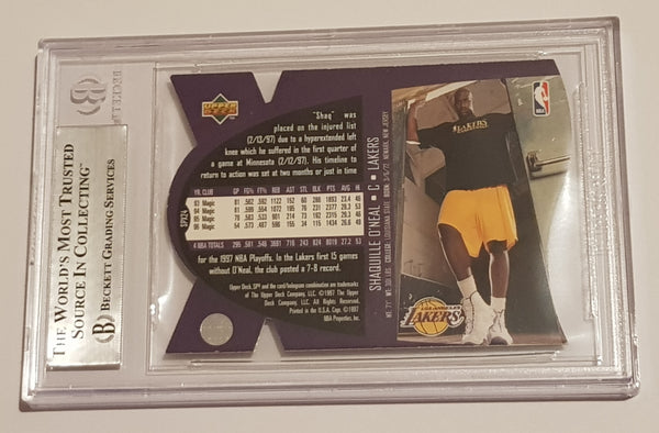 1996-97 Upper Deck SPX Shaquille O'Neal #24 BGS 7 Gold Insert Trading Card