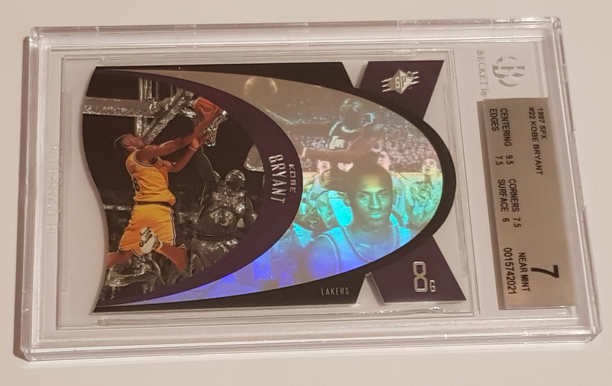 1996-97 Upper Deck SPX Kobe Bryant #22 BGS 7 Rookie Card