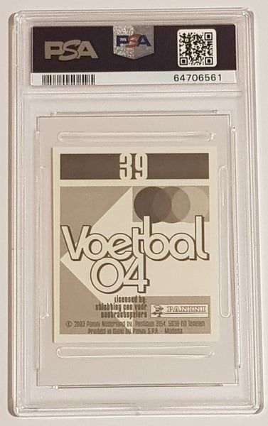 2003-04 Panini Voetbal 04 Zlatan Ibrahimovic #39 PSA 8 Sticker