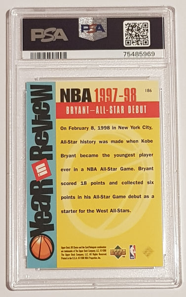 1998-99 Upper Deck Choice Kobe Bryant #186 PSA 9 Trading Card