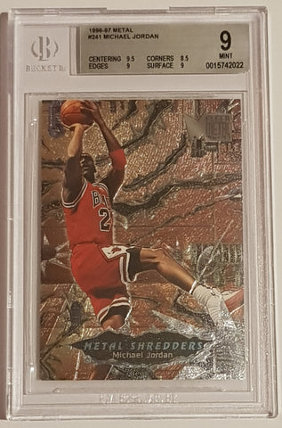 1996-97 Fleer Metal Michael Jordan #241 BGS 9 Trading Card