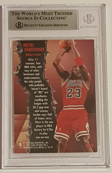 1996-97 Fleer Metal Michael Jordan #241 BGS 9 Trading Card