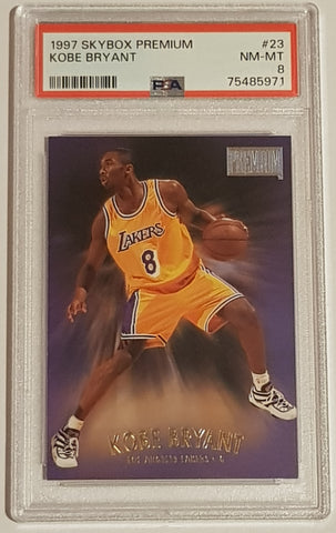 1997-98 Skybox Premium Kobe Bryant #23 PSA 8 Trading Card