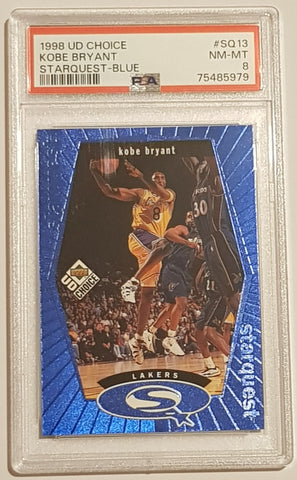 1998-99 Upper Deck Collector's Choice Starquest Kobe Bryant #SQ13 (Blue) PSA 8 Trading Card
