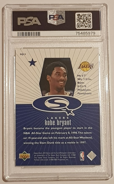 1998-99 Upper Deck Collector's Choice Starquest Kobe Bryant #SQ13 (Blue) PSA 8 Trading Card
