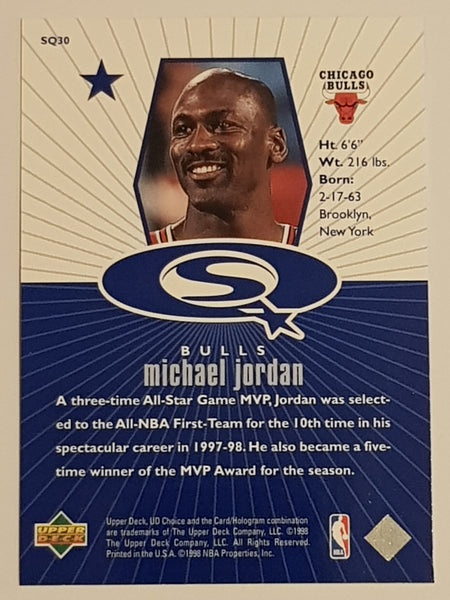 1998-99 Upper Deck Collector's Choice Starquest Michael Jordan #SQ30 Trading Card