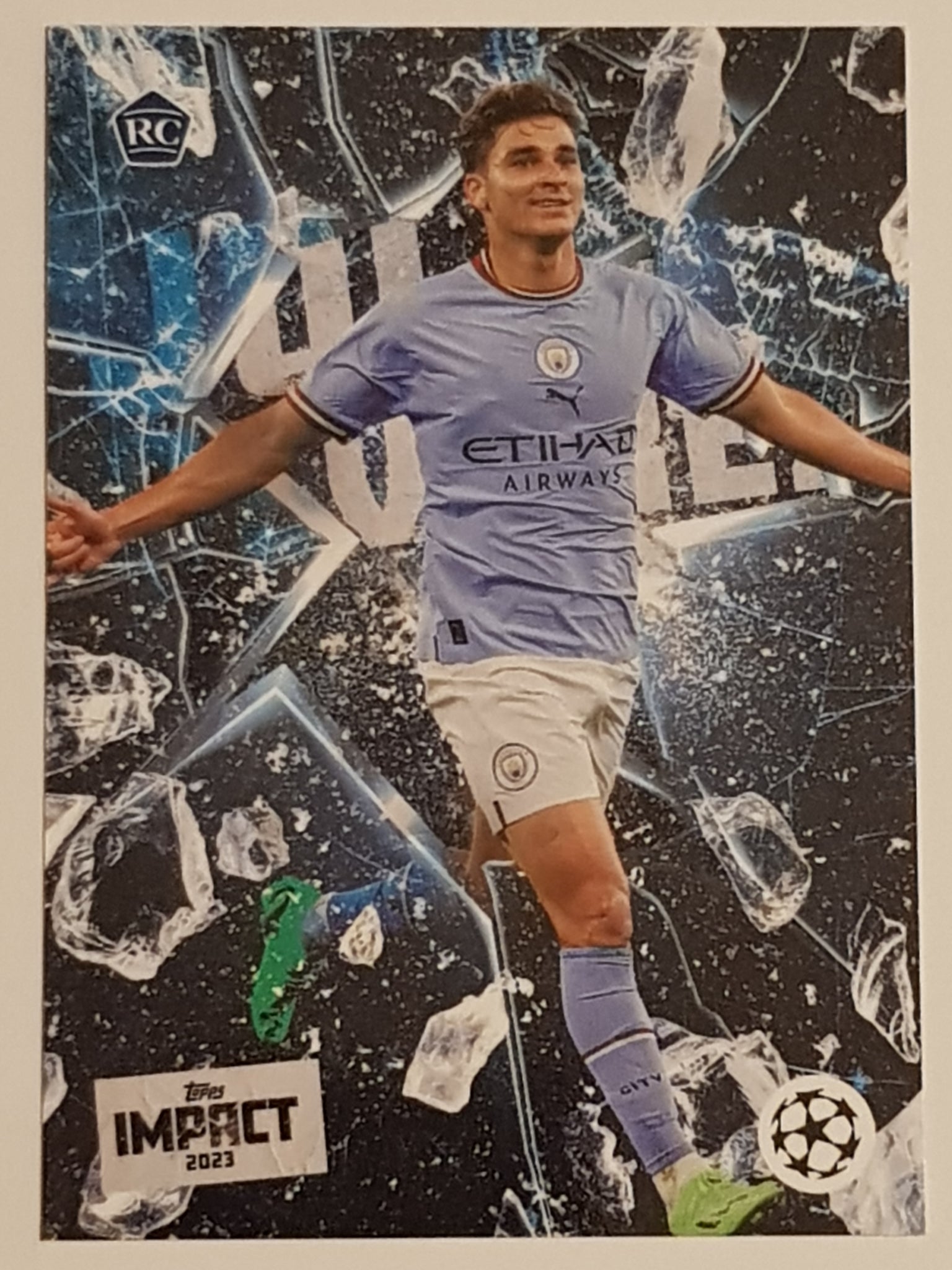 2022-23 Topps Impact UEFA Club Competitions Julian Alvarez Rookie Card