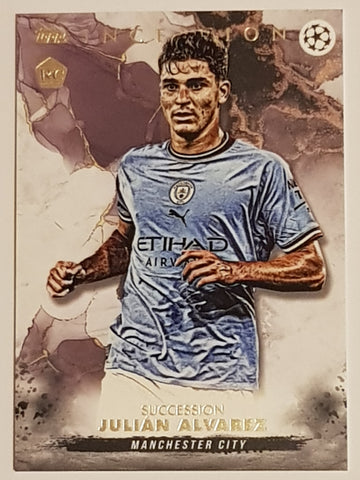 2022-23 Topps Inception UEFA Champions League Julian Alvarez Rookie Card