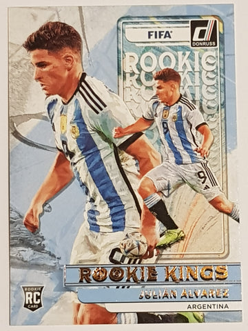 2022-23 Panini Donruss Soccer FIFA Julian Alvarez Rookie Kings #2 Rookie Card
