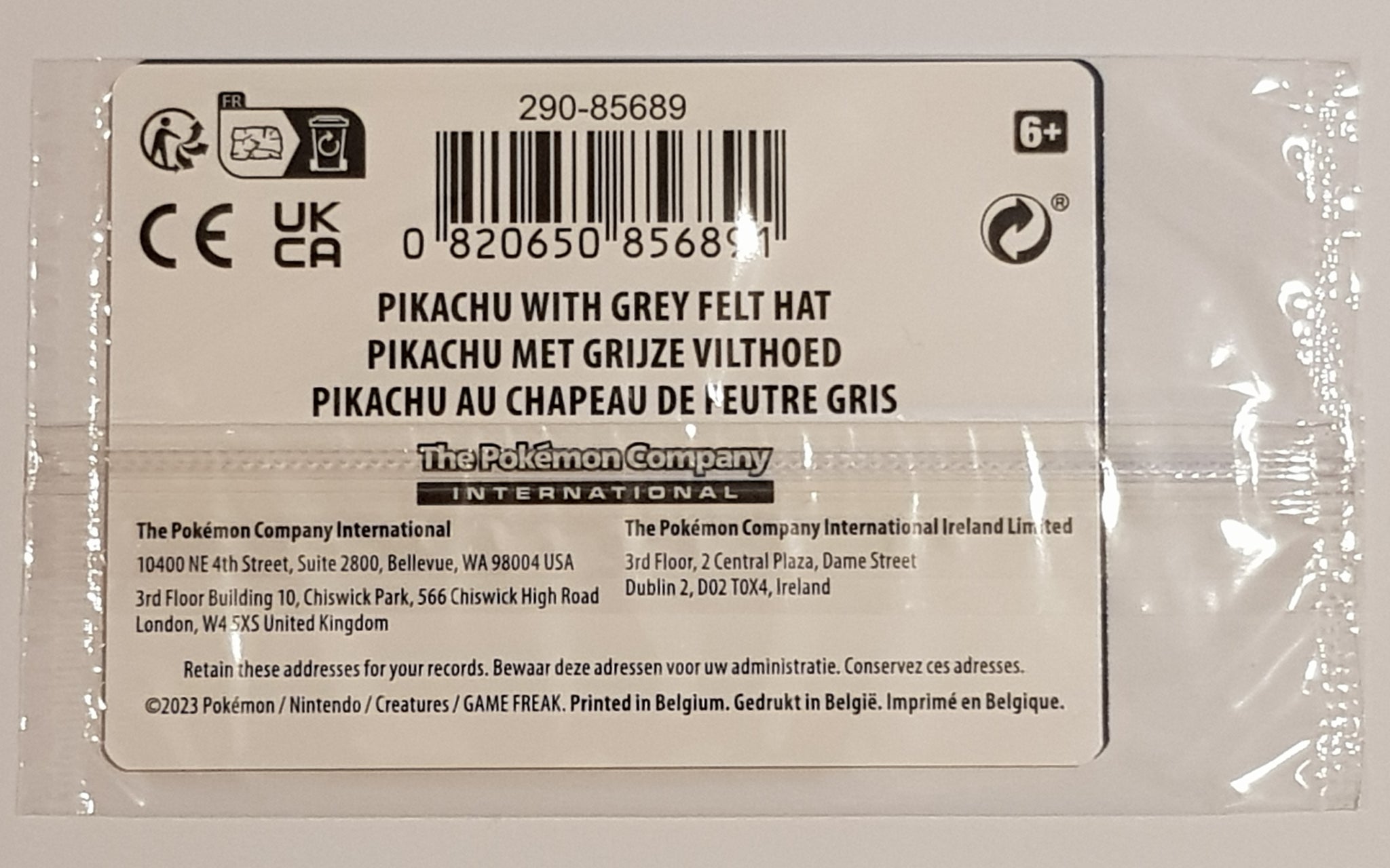 Pokemon x Van Gogh Museum Pikachu with Grey Felt Hat #SVP