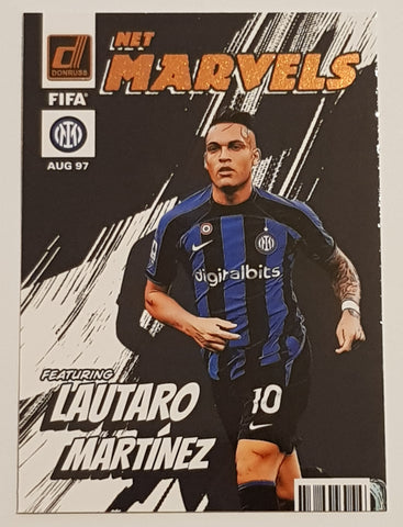 2022-23 Panini Donruss Soccer FIFA Lautaro Martinez Net Marvels #9 Bronze Trading Card