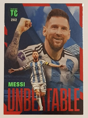 2022-23 Panini Top Class Lionel Messi Unbeatable #262 Red Parallel Trading Card