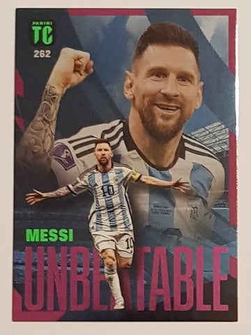 2022-23 Panini Top Class Lionel Messi Unbeatable #262 Purple Parallel Trading Card