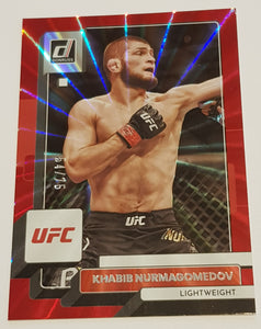 2023 Panini Donruss UFC Khabib Nurmagomedov #53 Red Laser /75 Trading Card