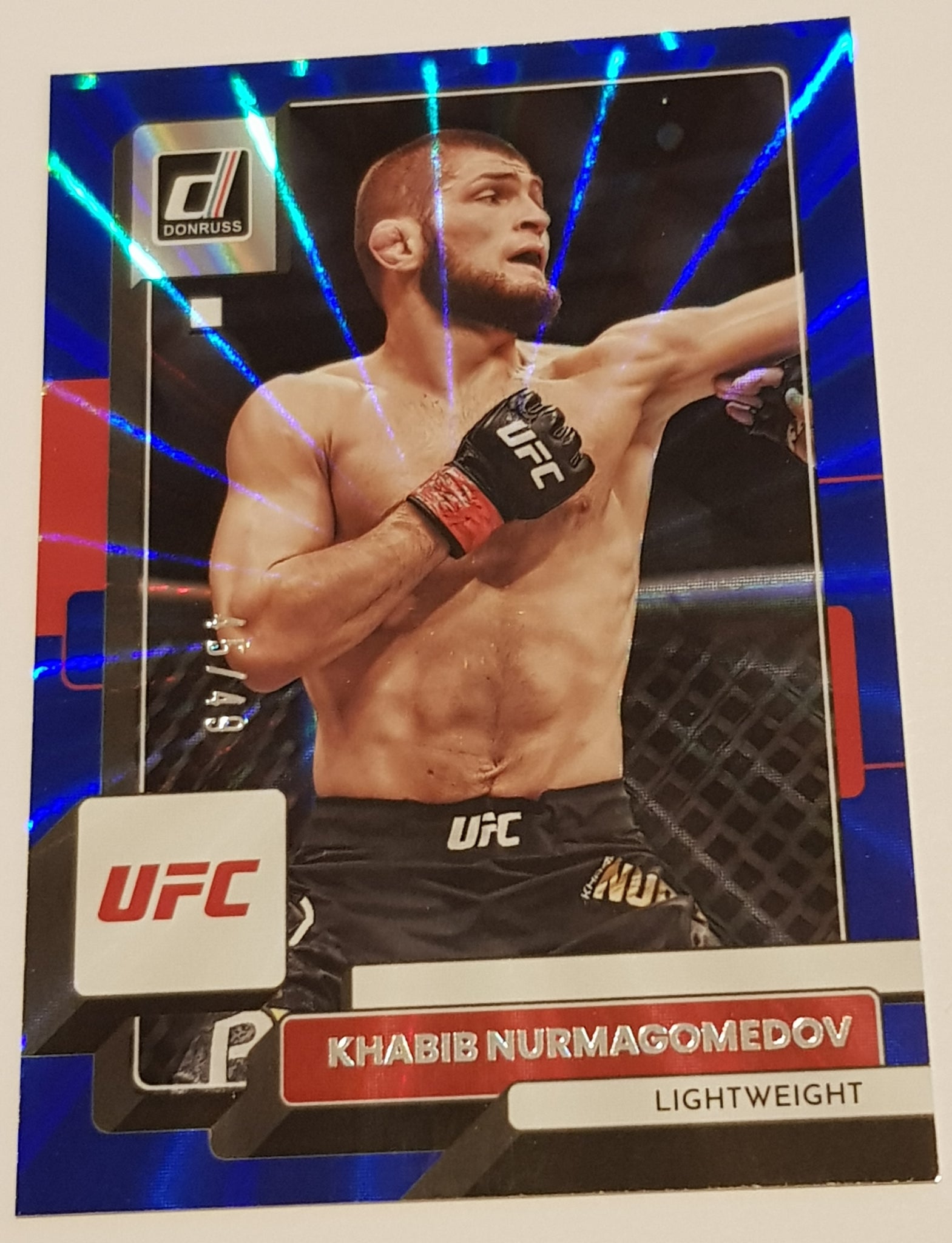 2023 Panini Donruss UFC Khabib Nurmagomedov #53 Blue Laser /49 Trading Card