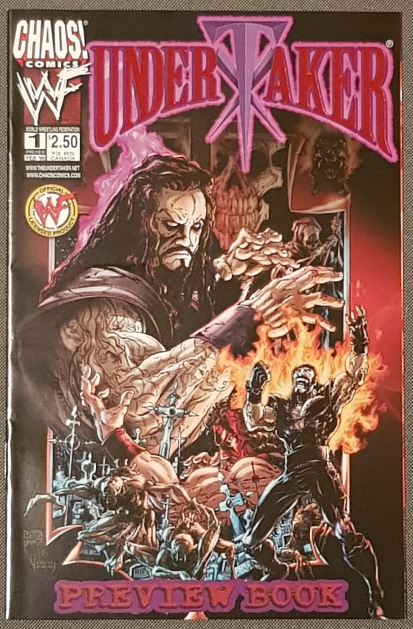 Undertaker #1 VF/NM Preview Book Dynamic Forces Red Foil Edition