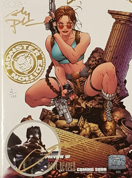 Tomb Raider Preview #1 NM+ Monster Mart Gold Signed Edition (Legacy of Kain Soul Reaver)