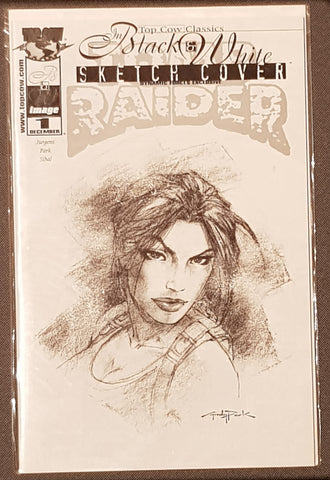 Top Cow Classics in Black and White Tomb Raider #1 VF/NM Andy Park Dynamic Forces Exclusive Sketch Cover Variant